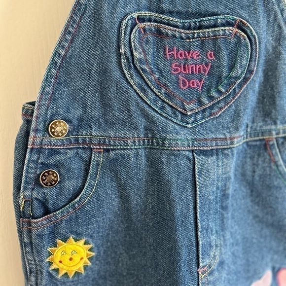 Kindergear Toddler Denim Short Overalls 24M… - Picture 2 of 7